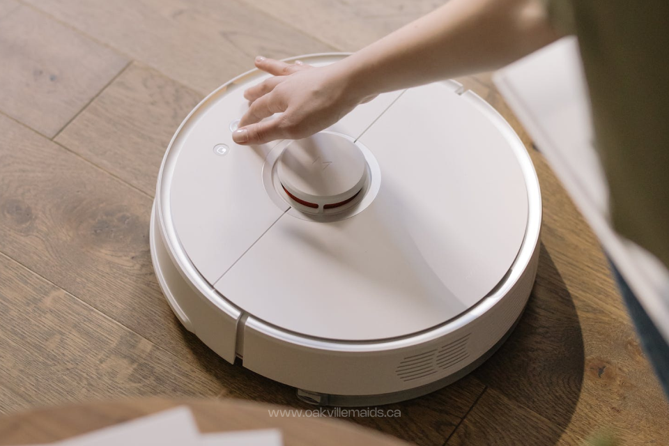Running a robot vacuum cleaner in your home to increase efficiency 
