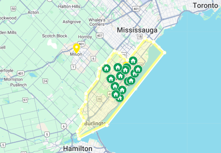 Oakville Maids Service Areas