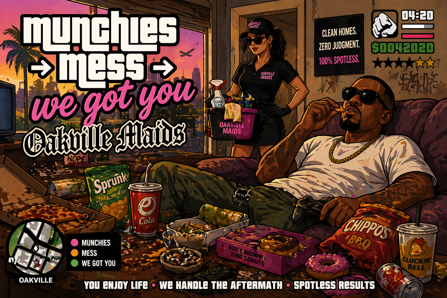 Munchies. Mess. We Got You.